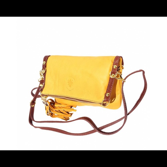 🇮🇹MADE IN ITALY🇮🇹LEATHER CLUTCH/CROSSBODY - Picture 2 of 6